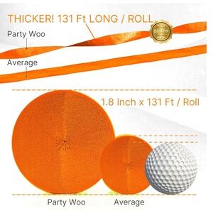 Orange Party Streamers